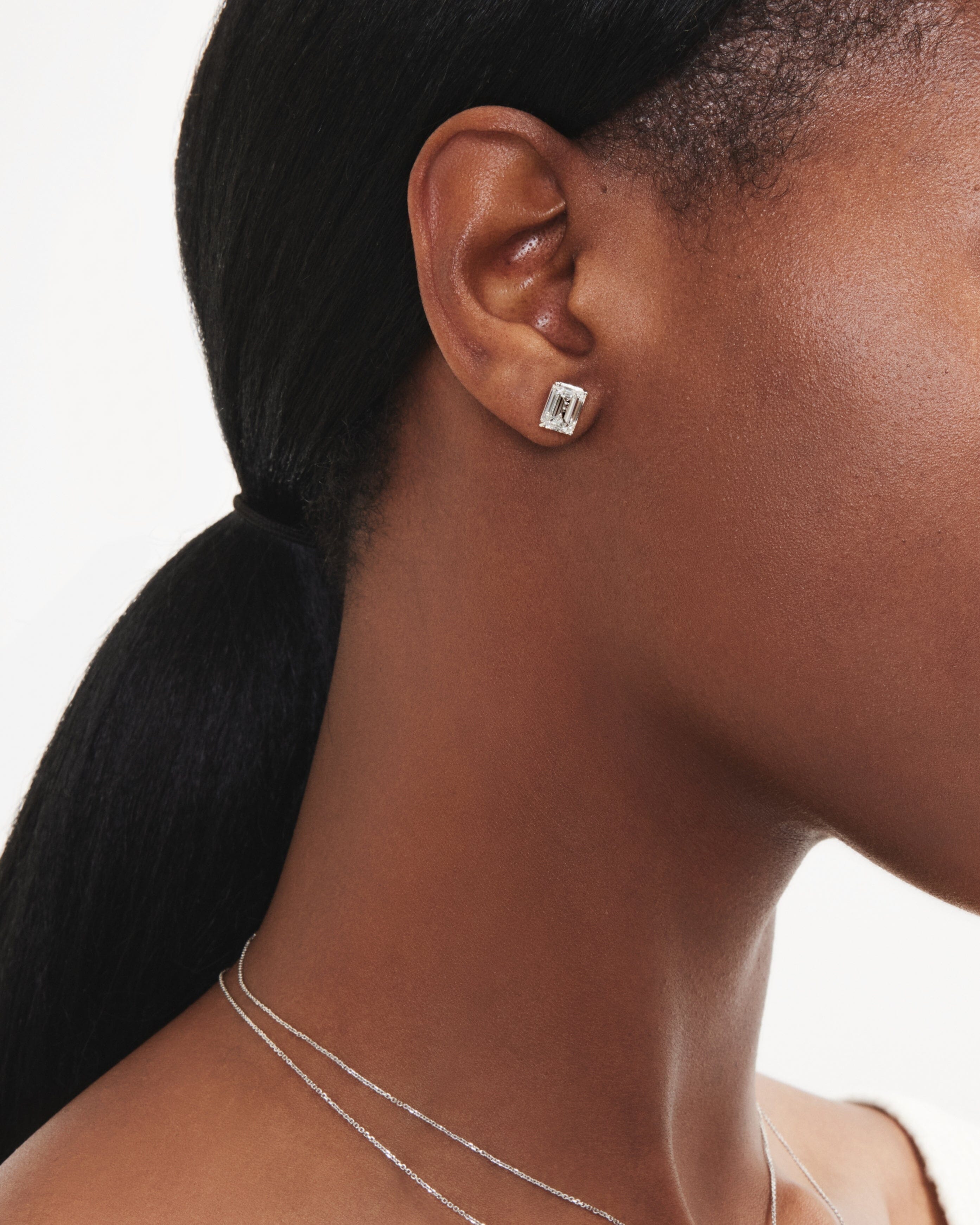 The Emerald Solitaire Studs