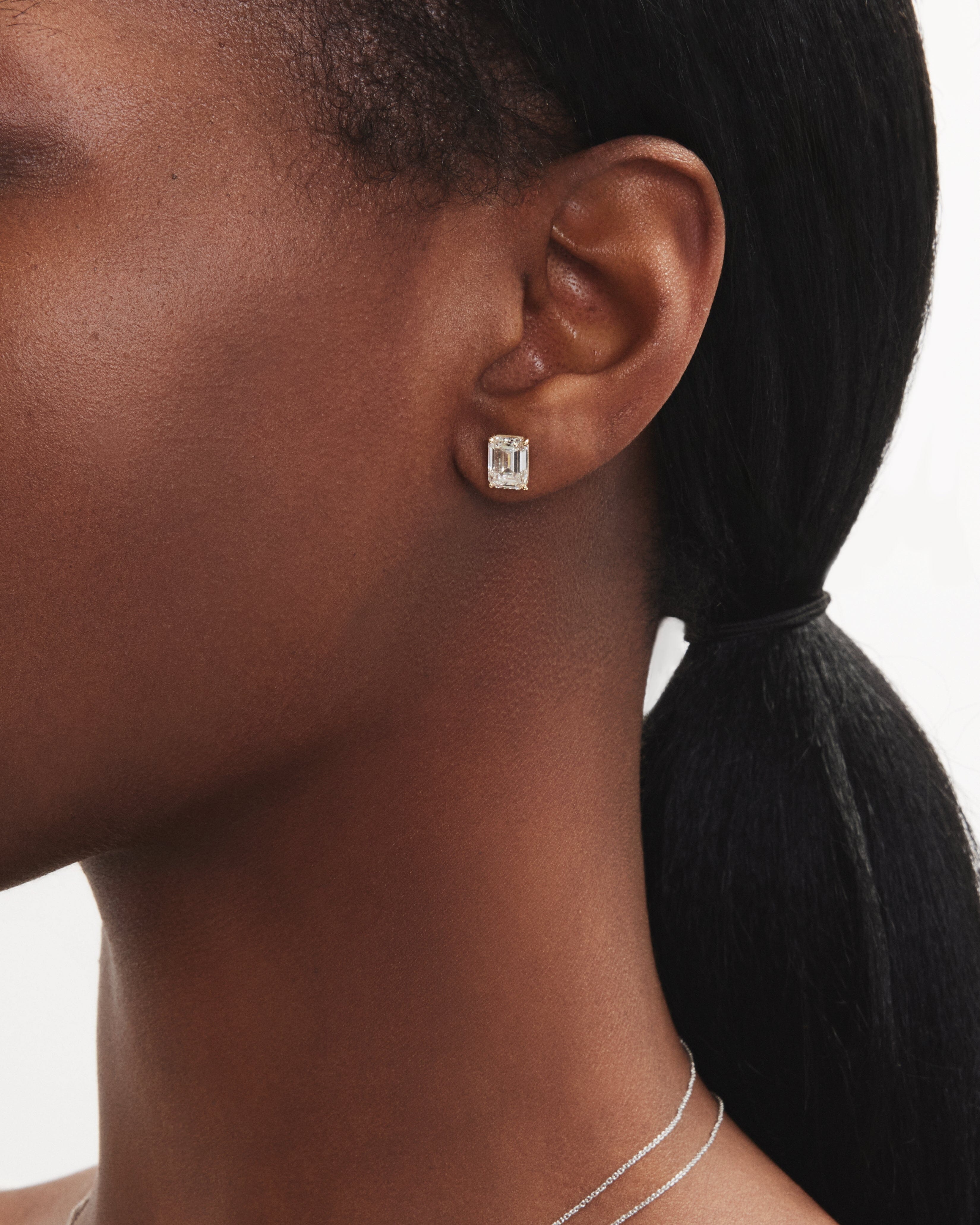 The Emerald Solitaire Studs