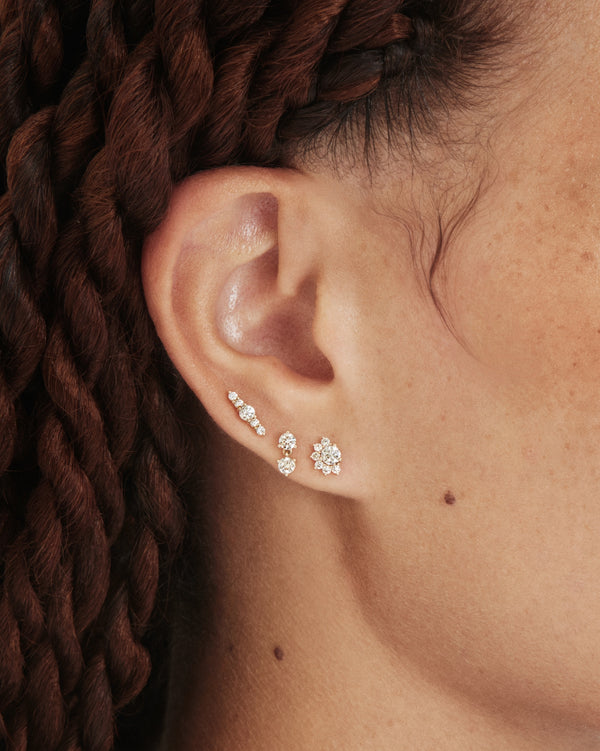 The Mini Double Drop Single Stud