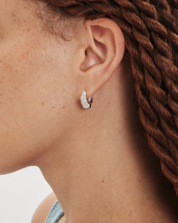 The Luna Crescent Hoops