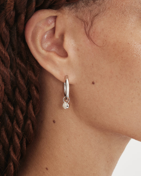 The Luna Charm Hoops