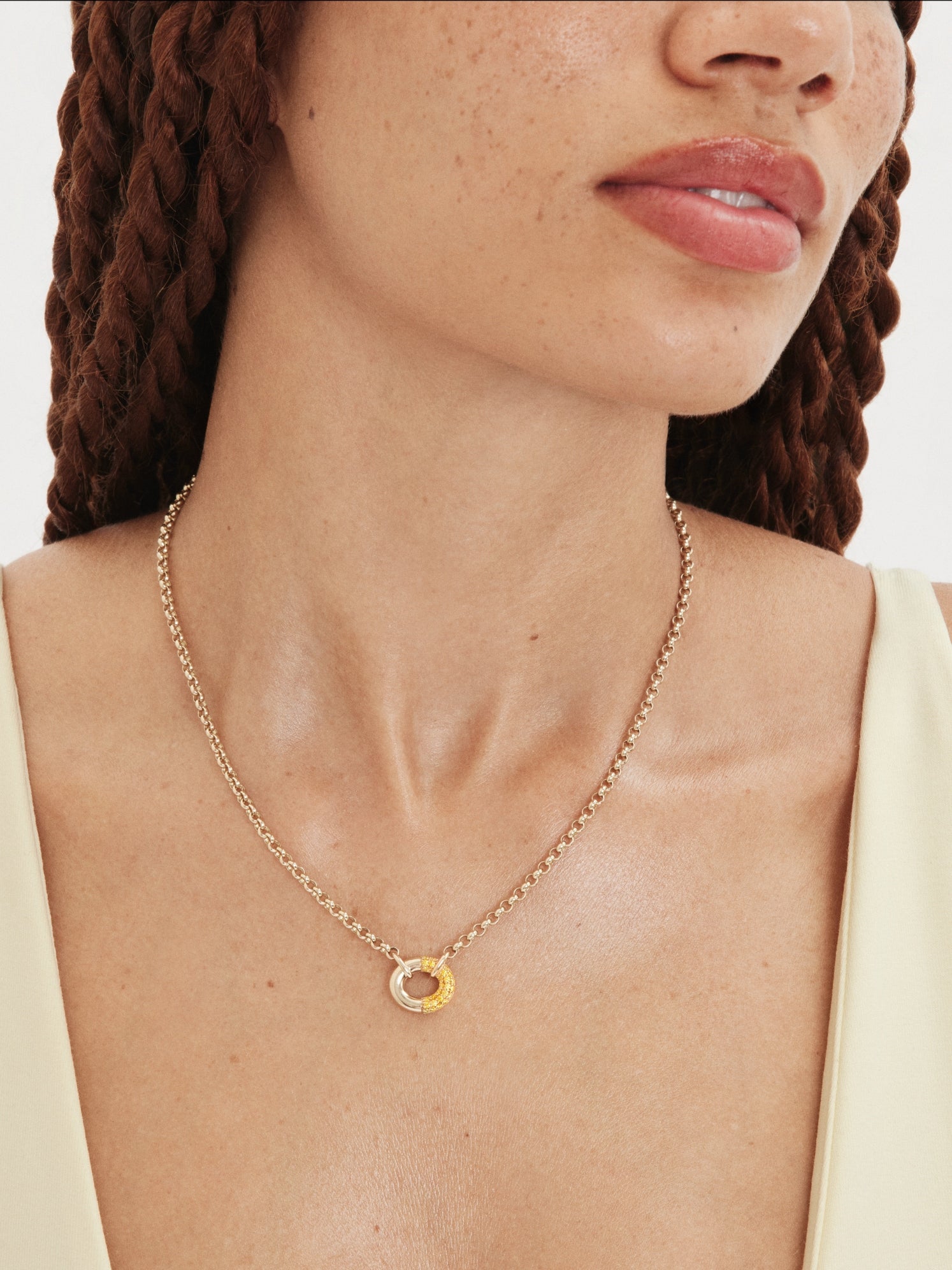 The Luna Oval Necklace