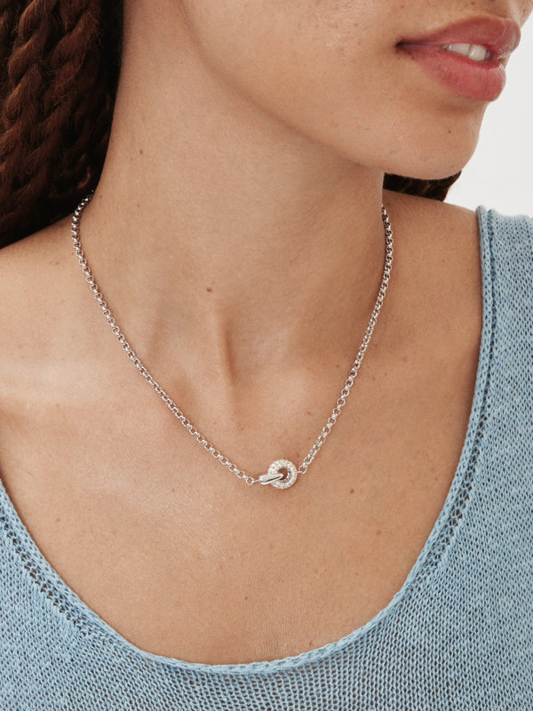 The Luna Circle Link Necklace