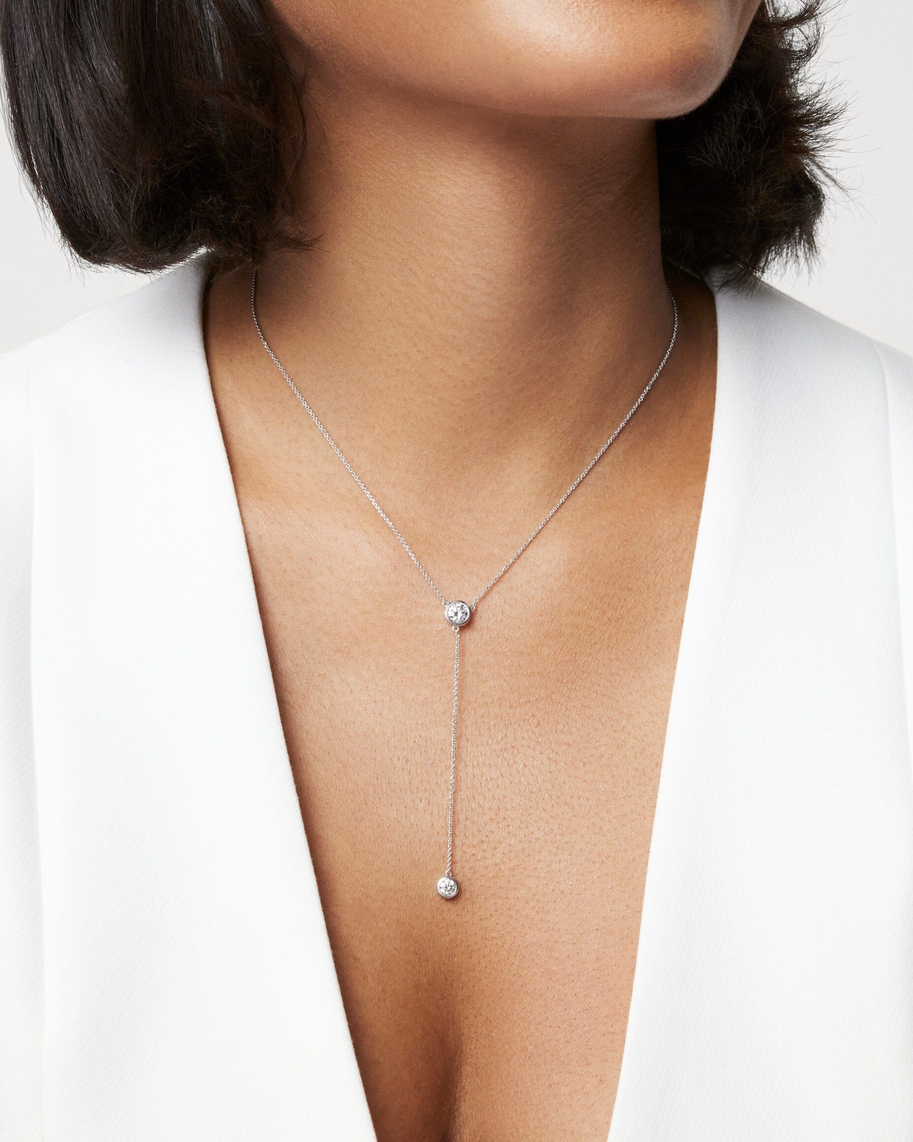 The Bezel Lariat Pendant