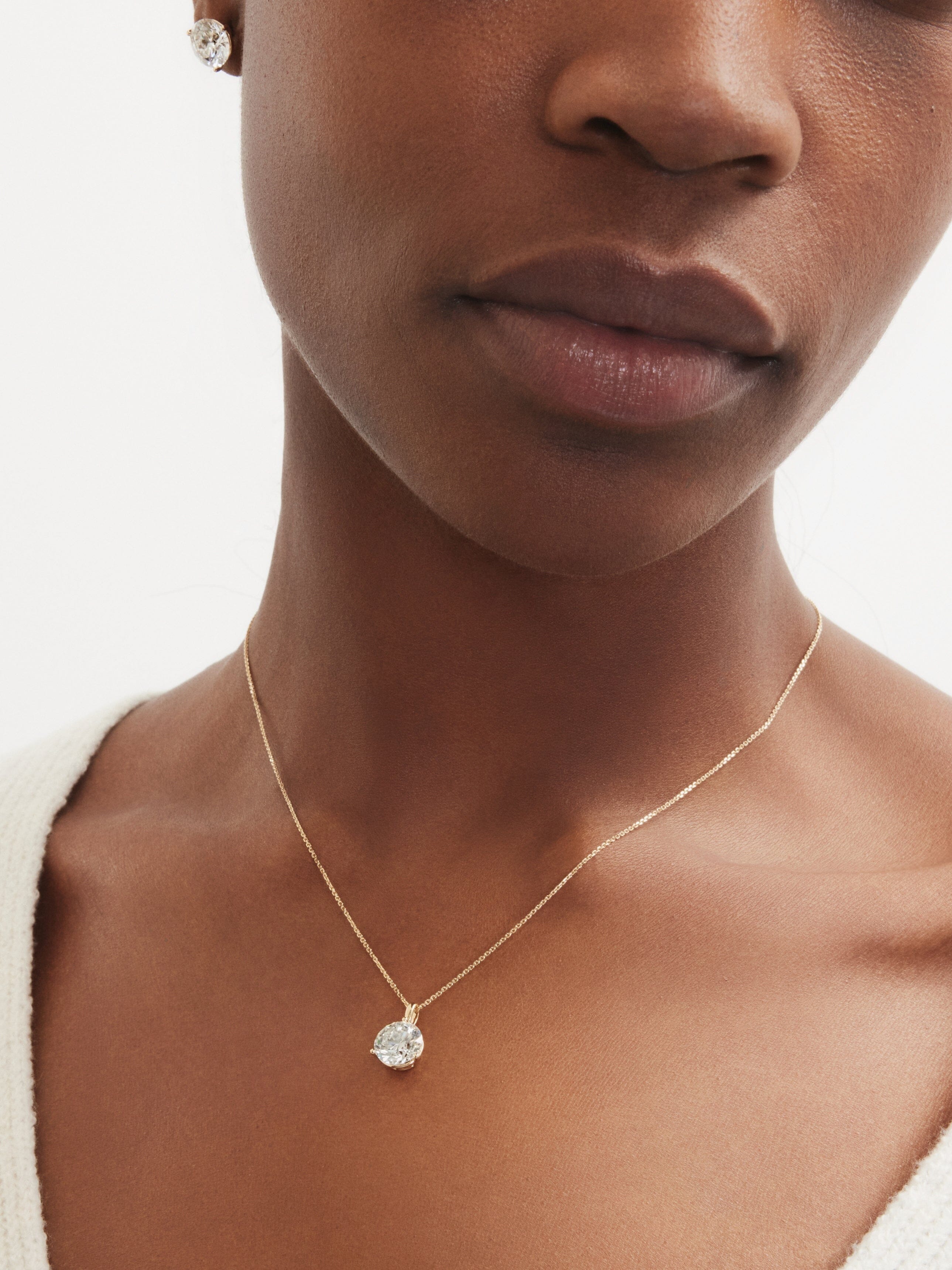 The Round Brilliant Solitaire Bale Pendant