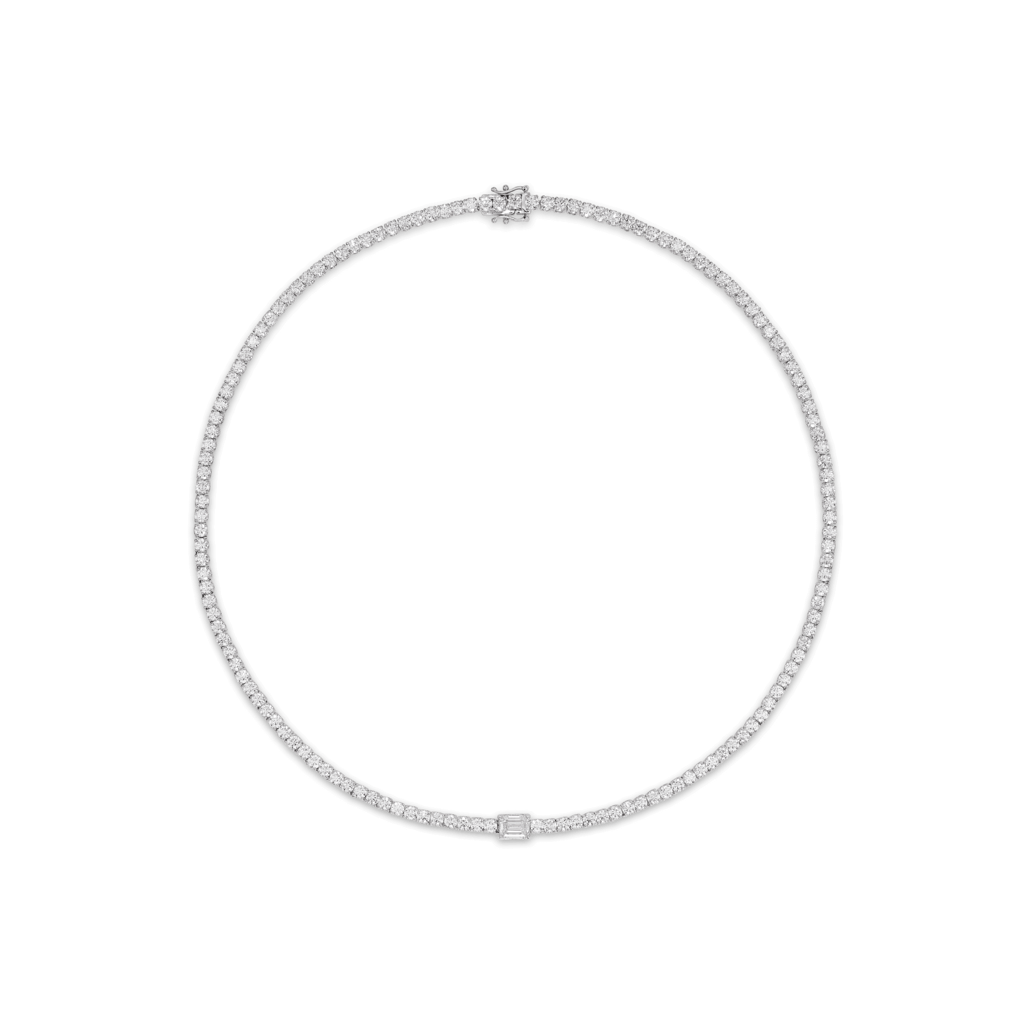 The Emerald Tennis Necklace