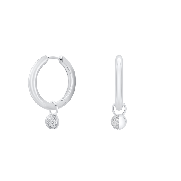 The Luna Charm Hoops