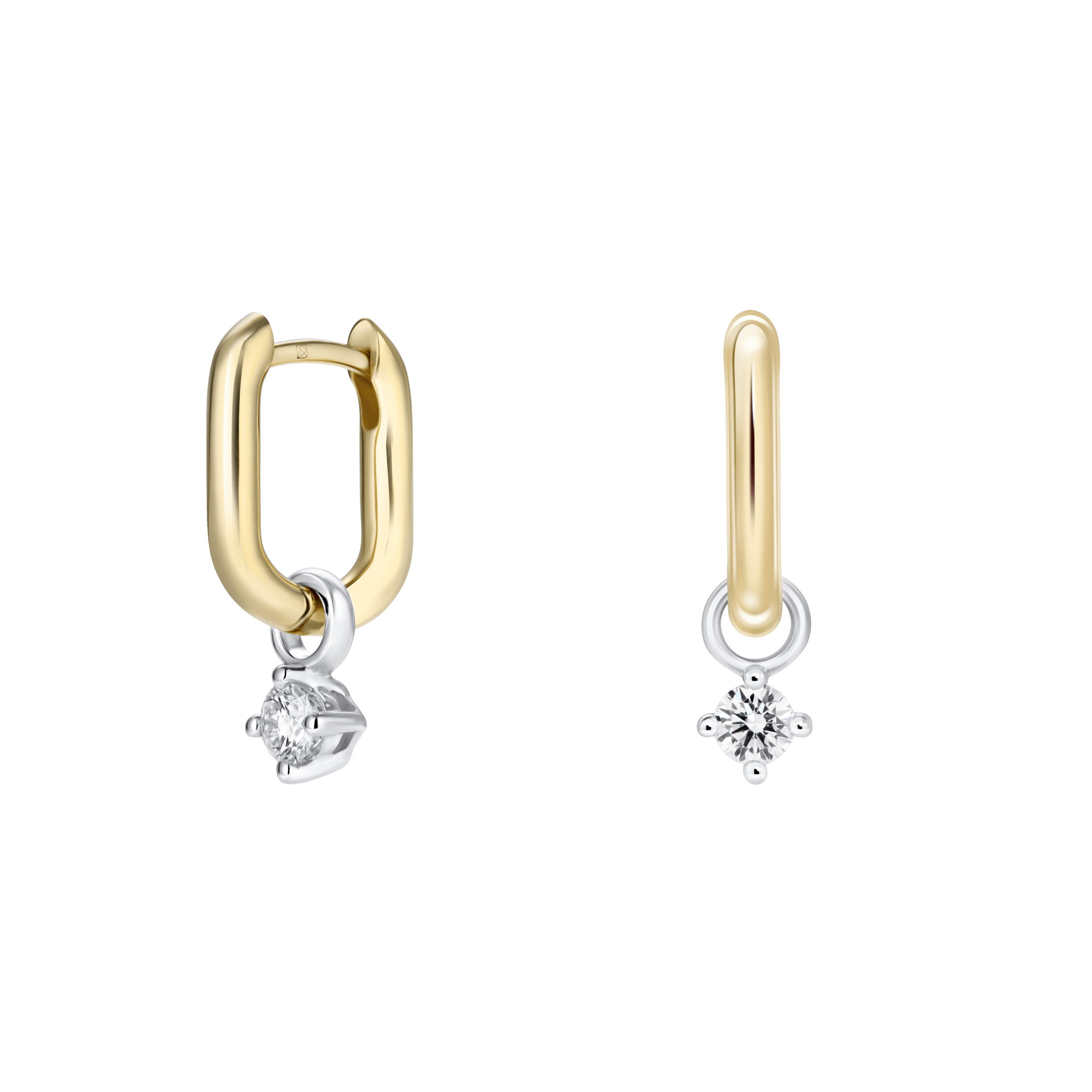 The Paperclip Huggie Hoops