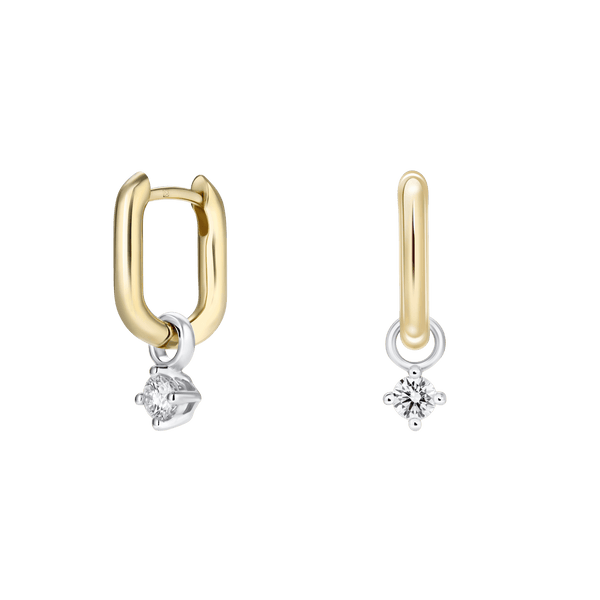 The Paperclip Huggie Hoops