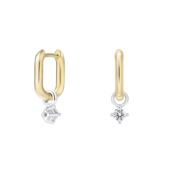 The Paperclip Huggie Hoops