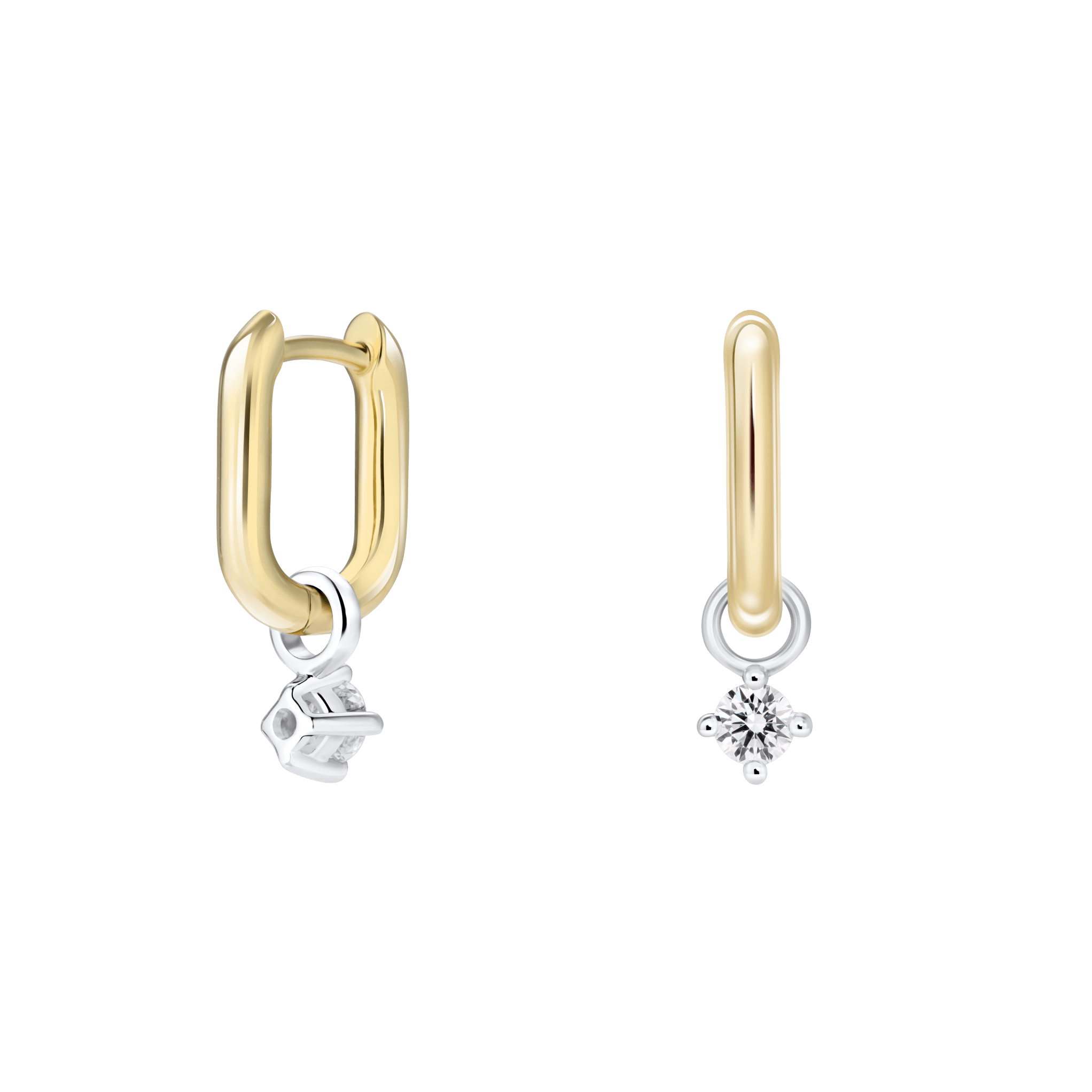 The Paperclip Huggie Hoops