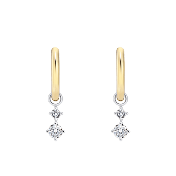 The Charm Drop Hoops