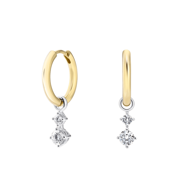 The Charm Drop Hoops