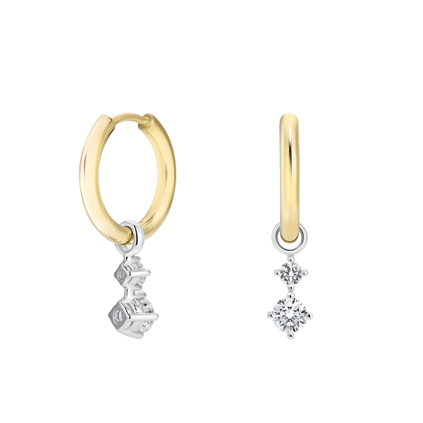 The Charm Drop Hoops