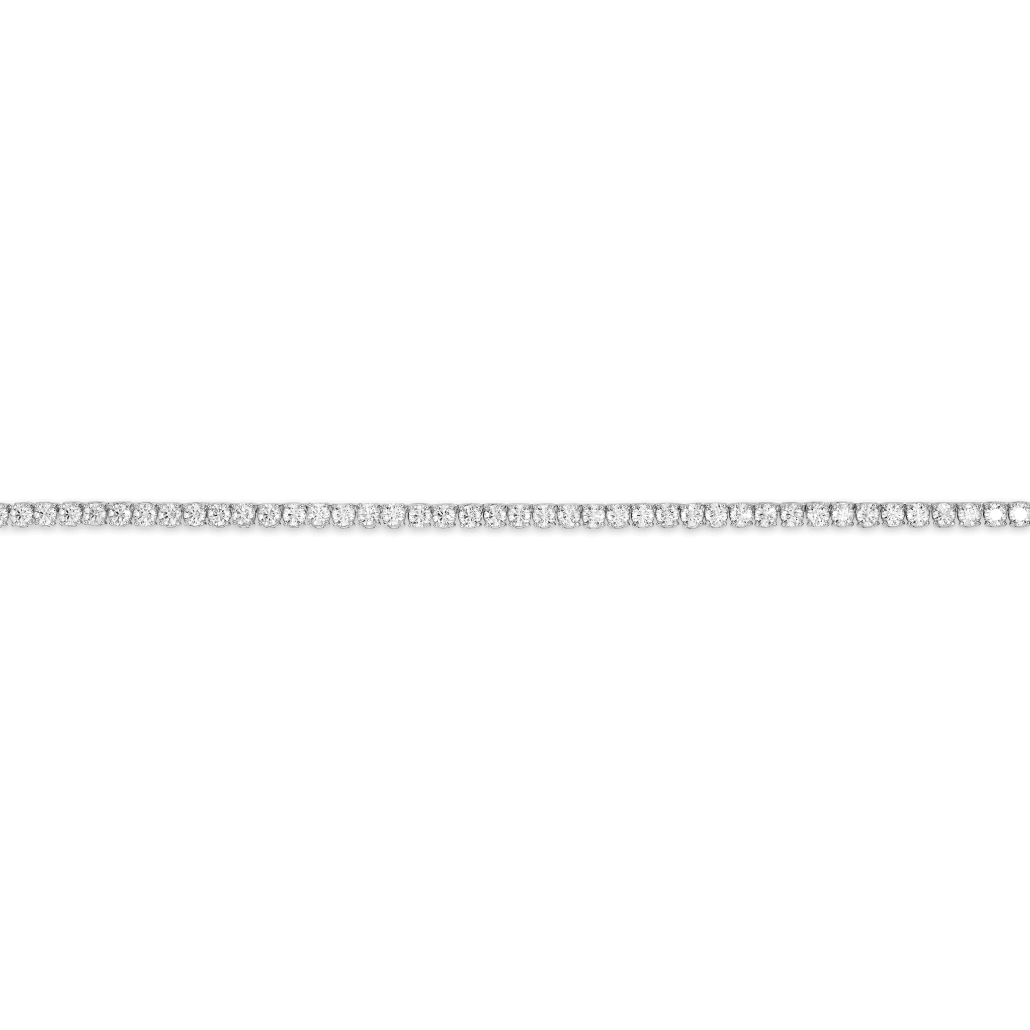 Overview of large tennis necklace