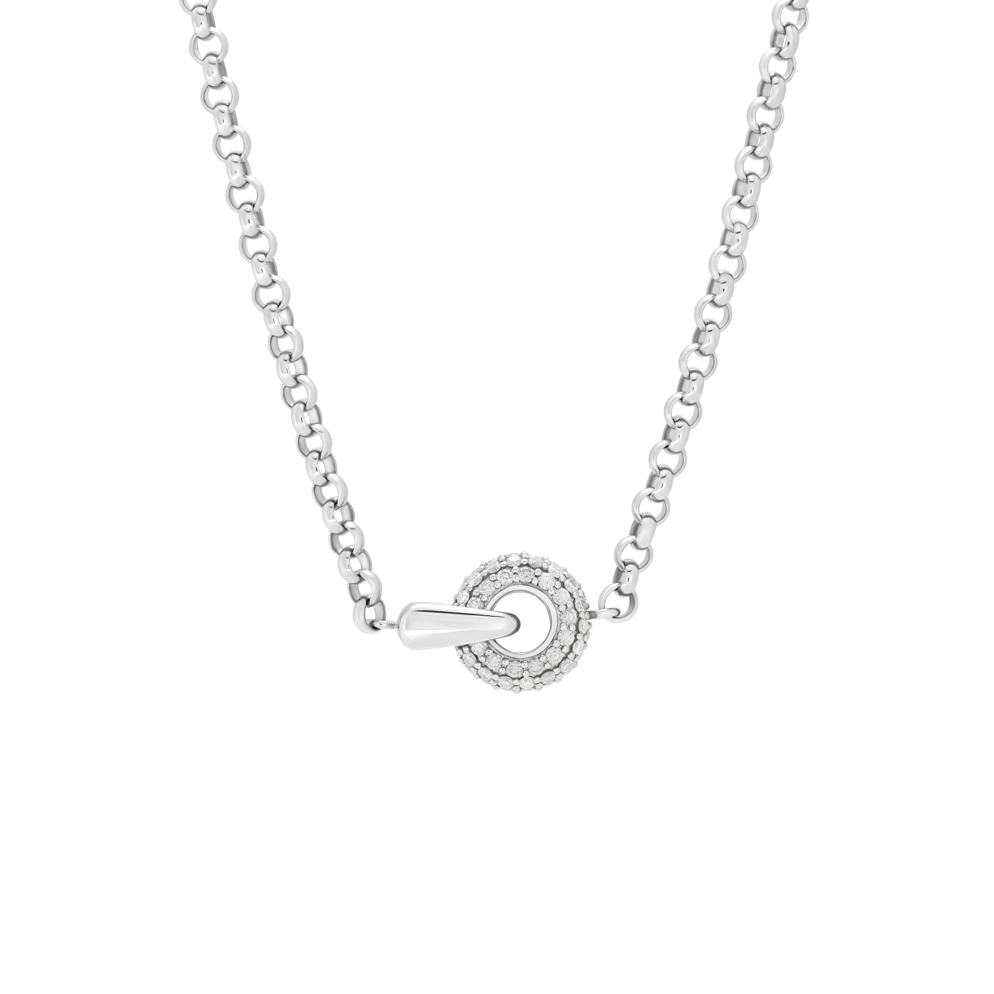 The Luna Circle Link Necklace