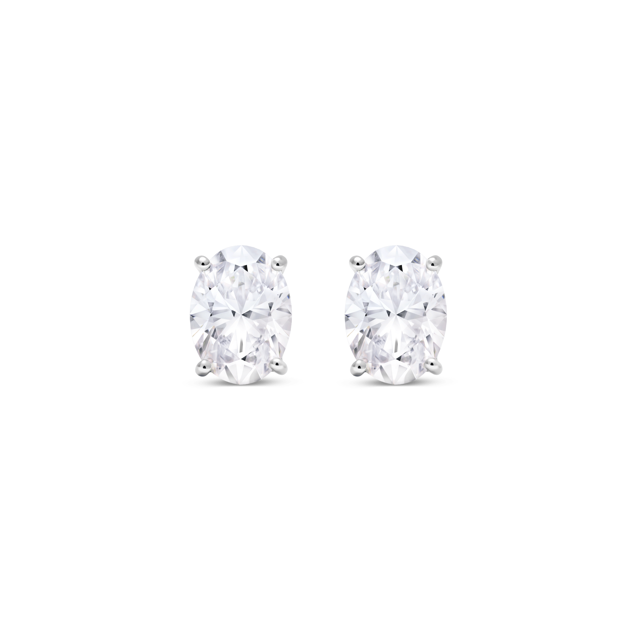 The Oval Solitaire Studs