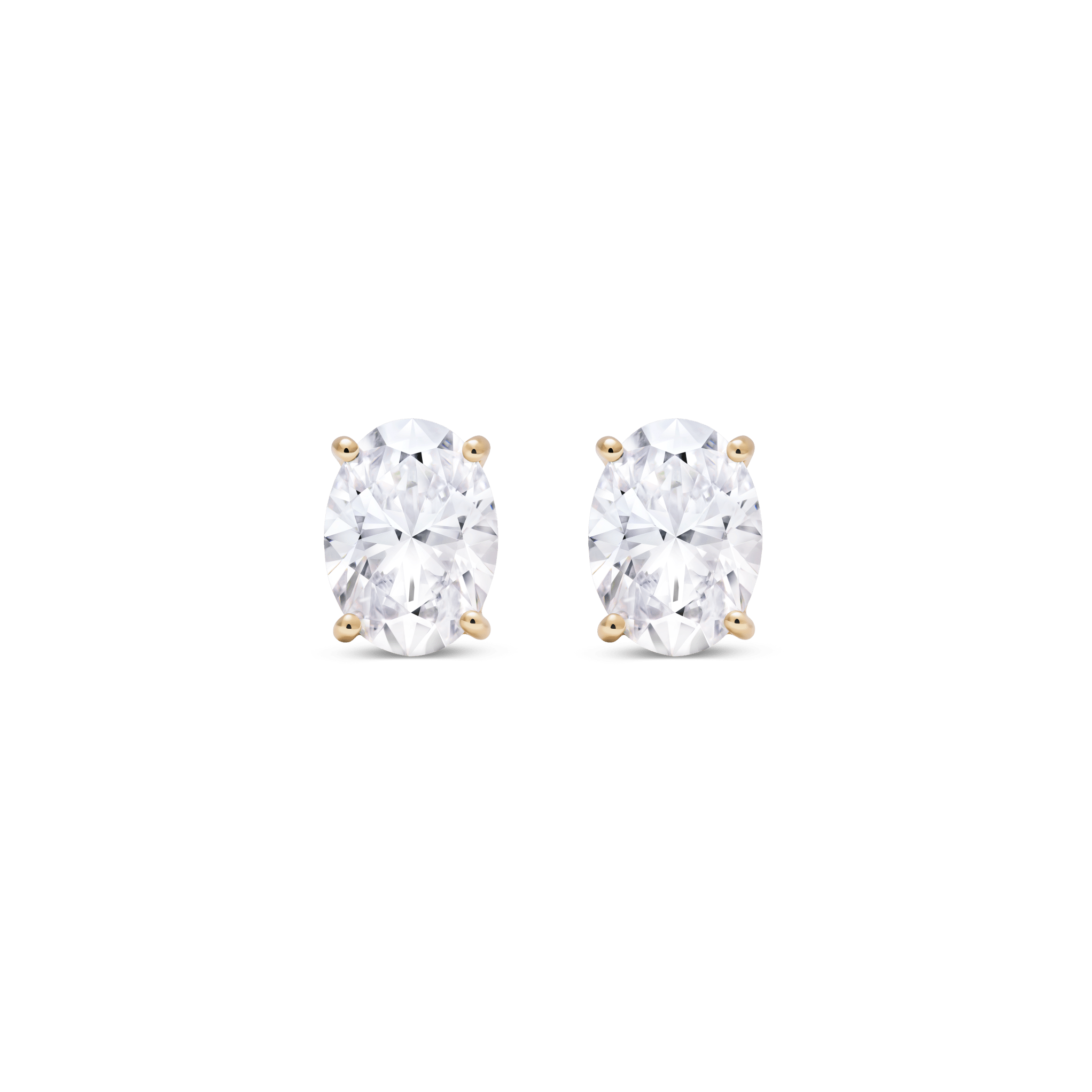 The Oval Solitaire Studs