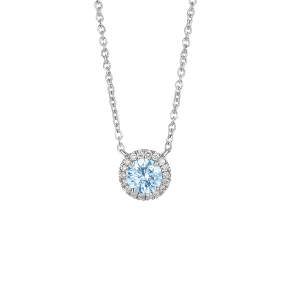 The Blue Halo Pendant Necklaces Lightbox Jewelry 