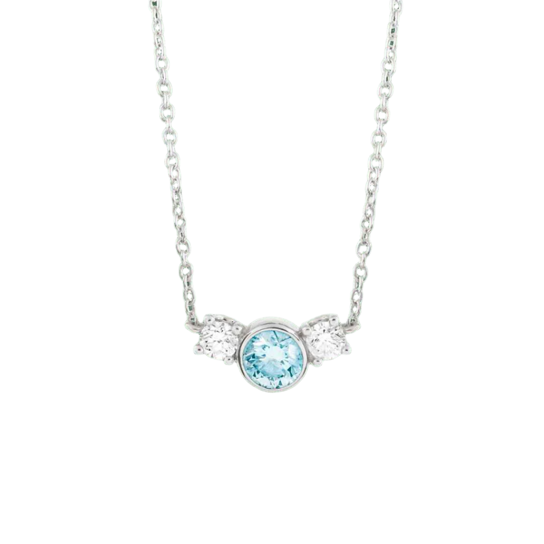 The Blue Three Stone Pendant