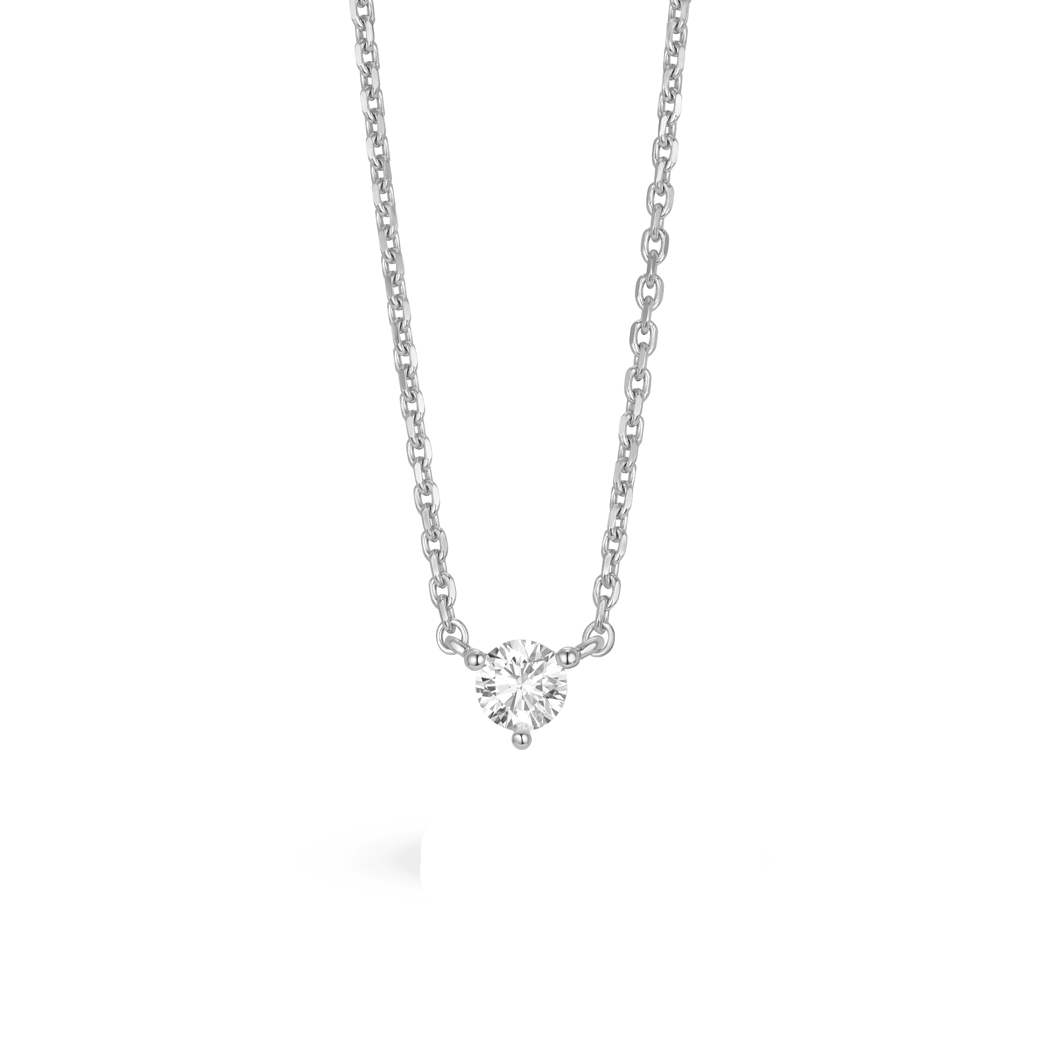 The Mini Round Brilliant Solitaire Pendant