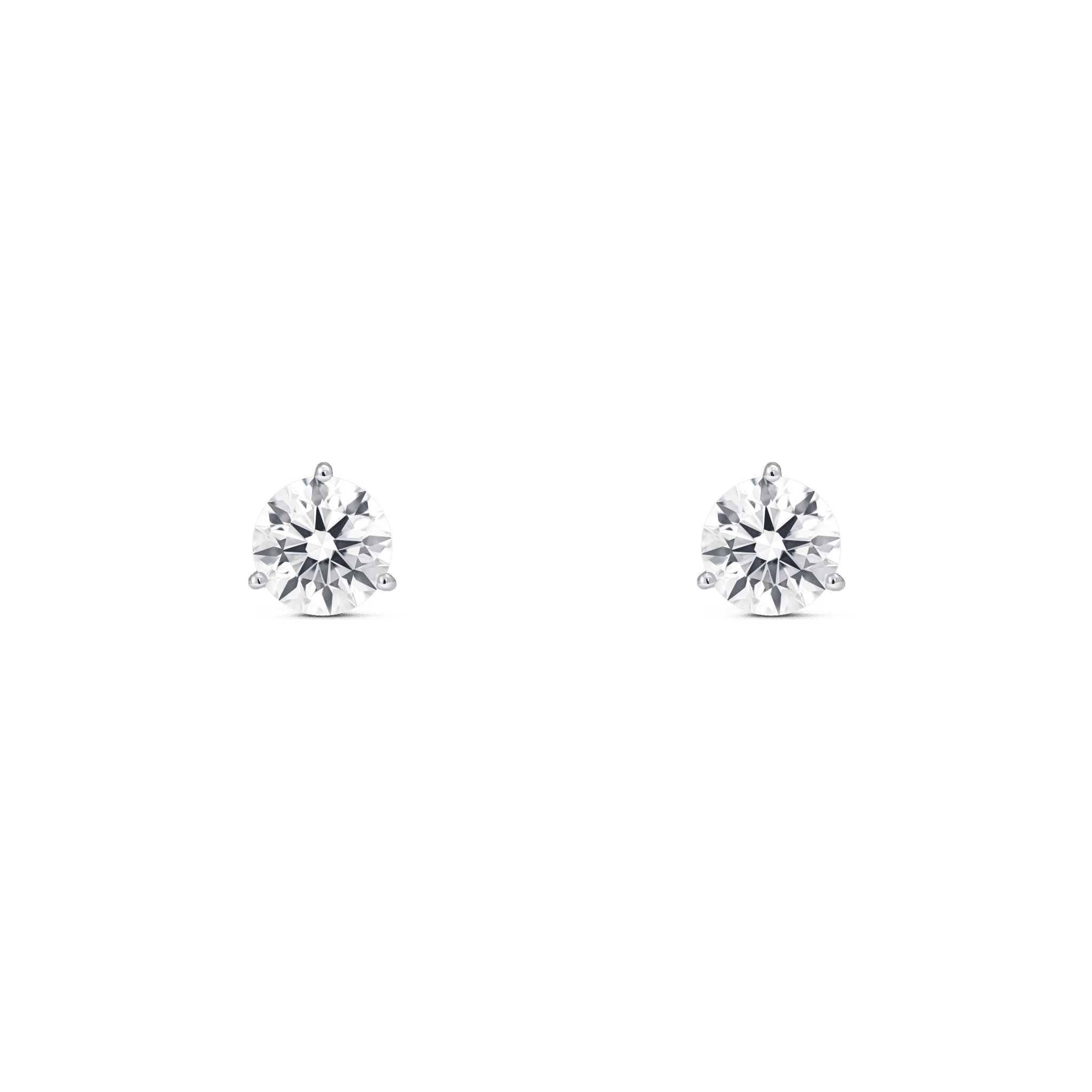 The Round Brilliant Solitaire Studs