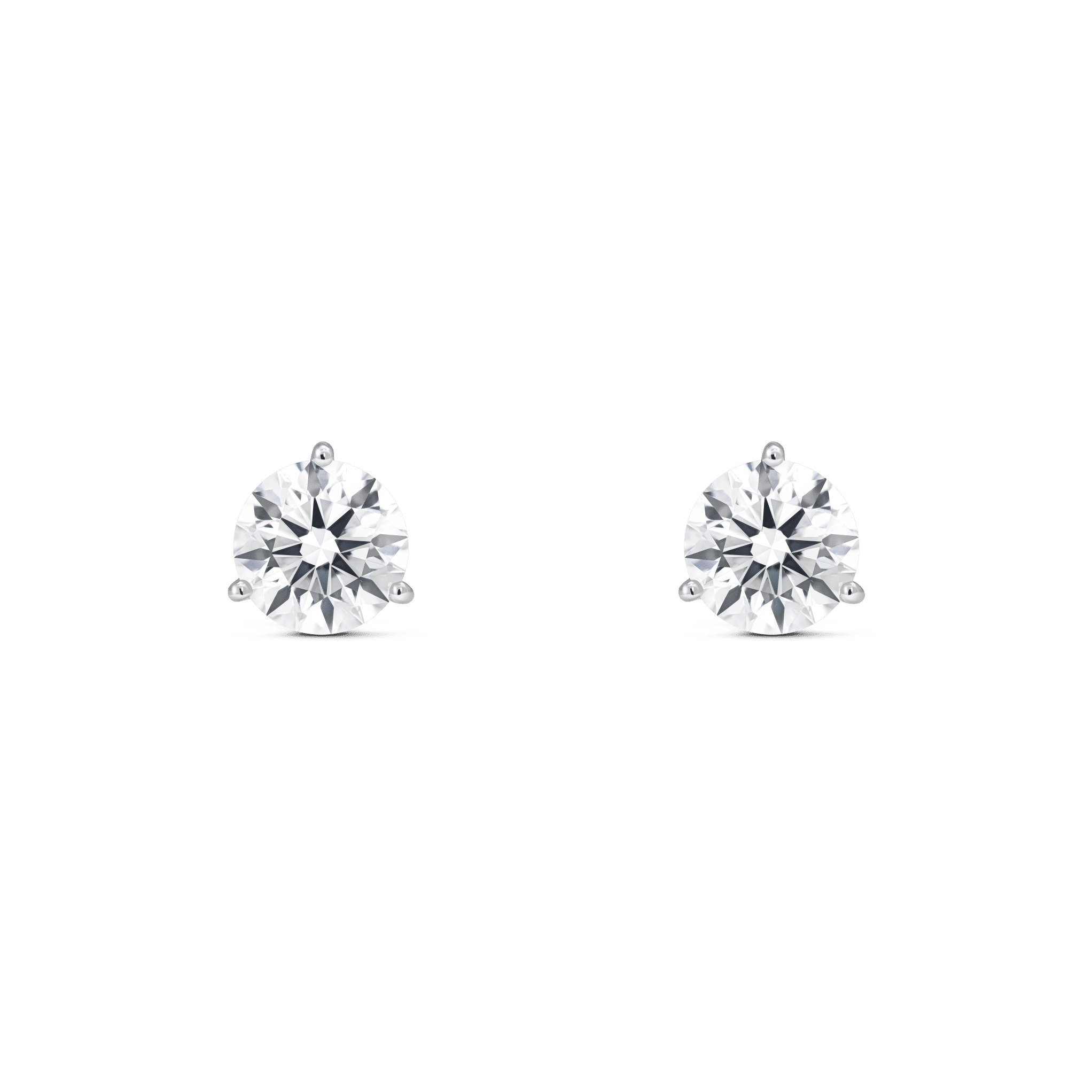 The Round Brilliant Solitaire Studs