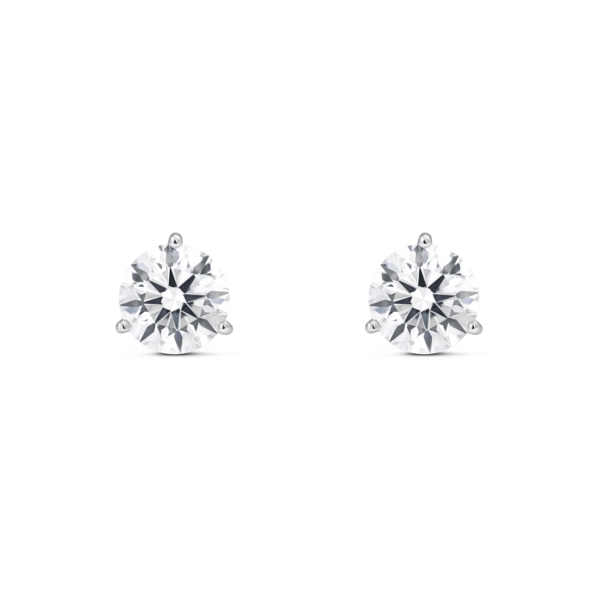 The Round Brilliant Solitaire Studs