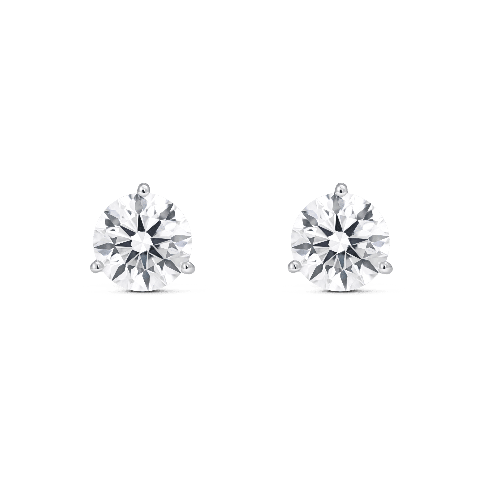 The Round Brilliant Solitaire Studs