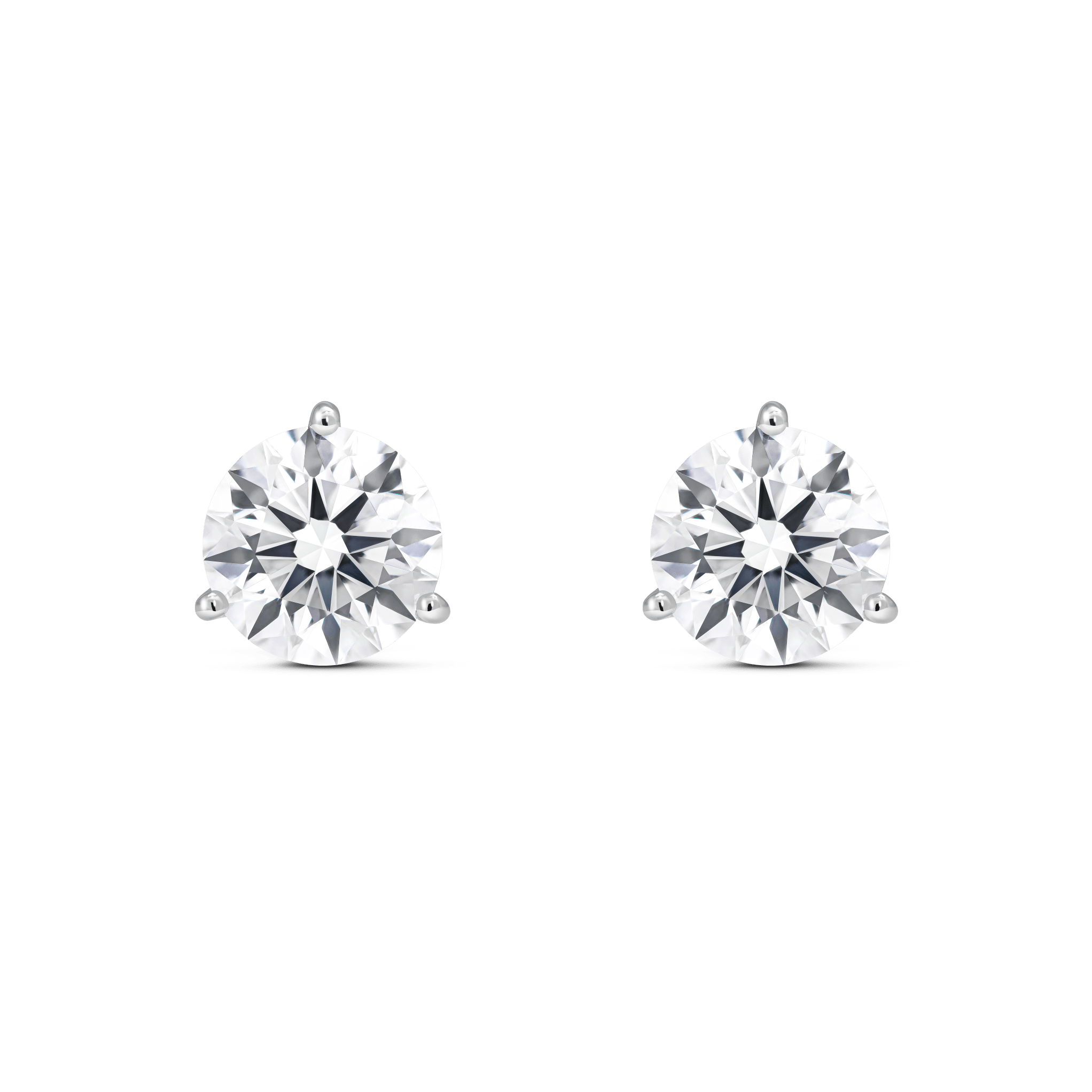The Round Brilliant Solitaire Studs