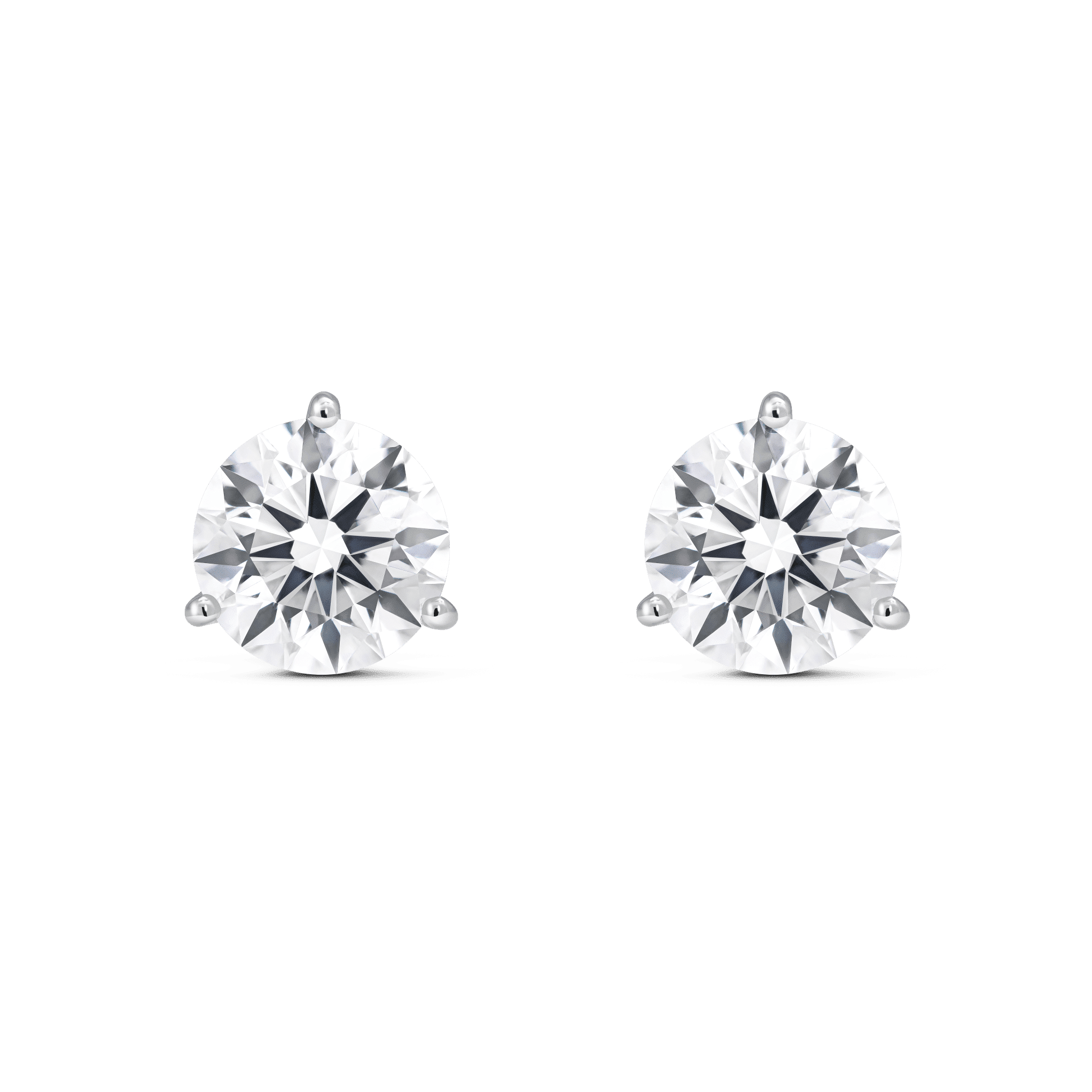 The Round Brilliant Solitaire Studs