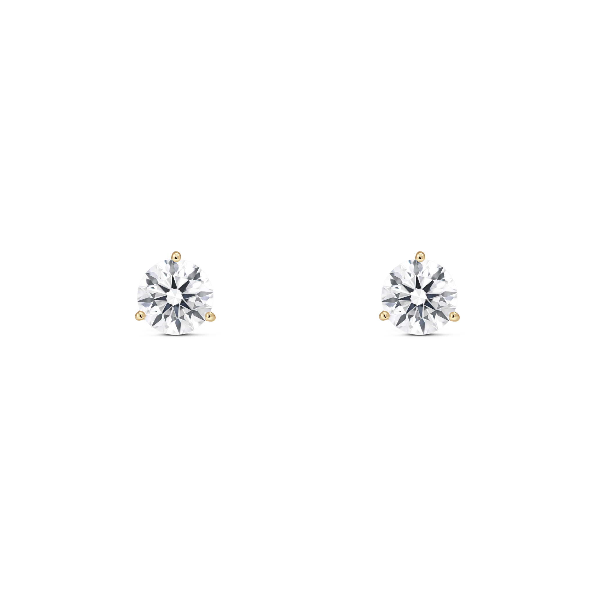 The Round Brilliant Solitaire Studs