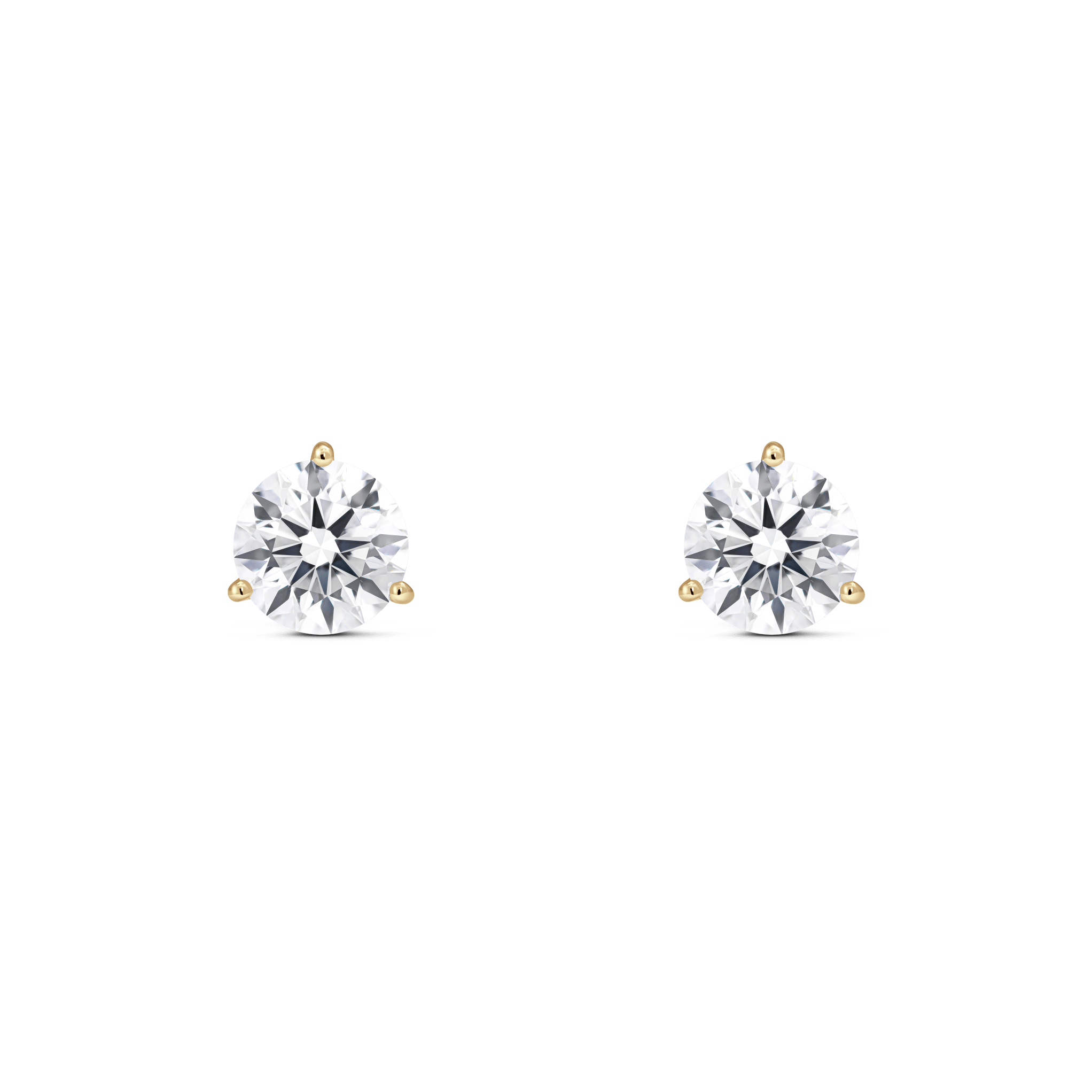 The Round Brilliant Solitaire Studs
