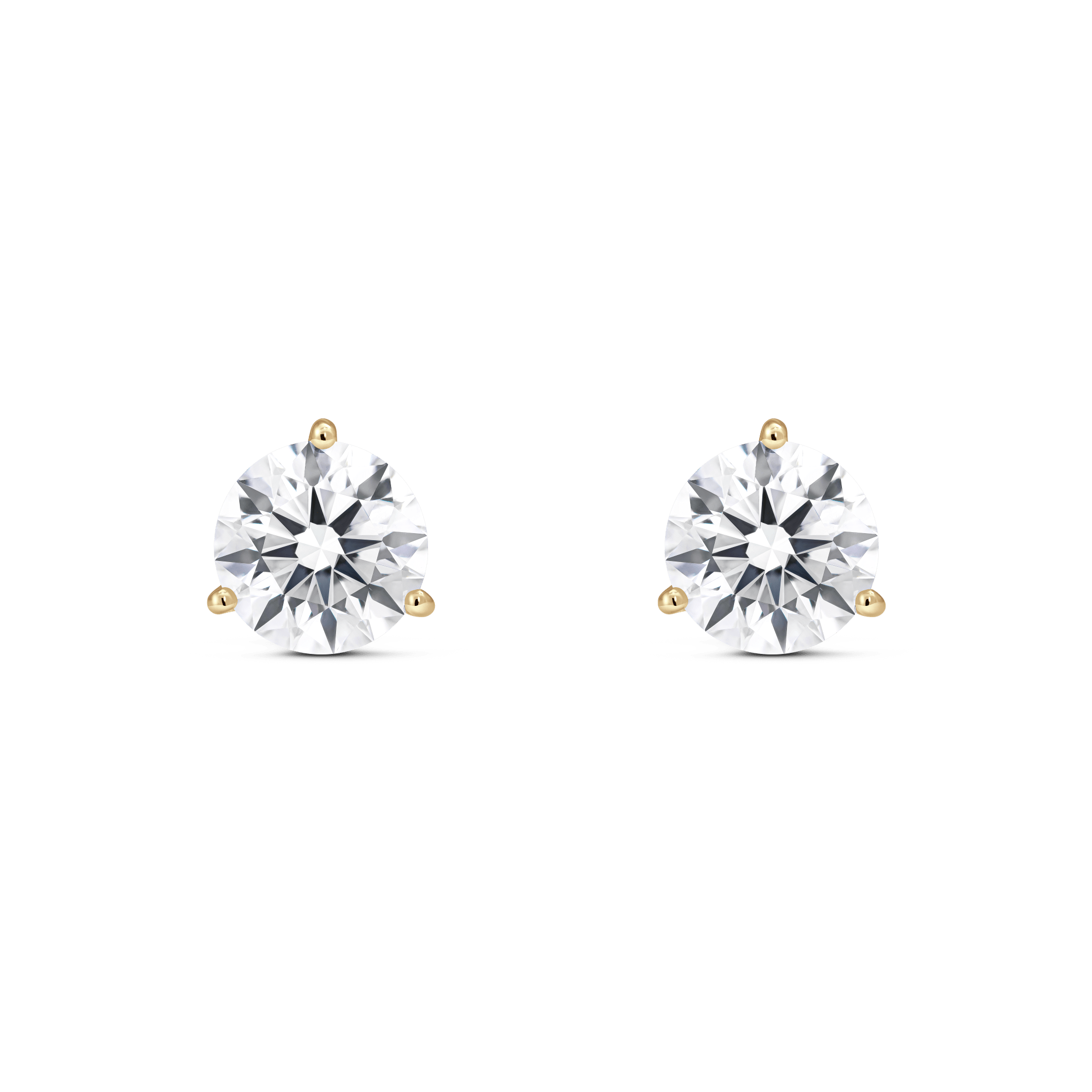 The Round Brilliant Solitaire Studs