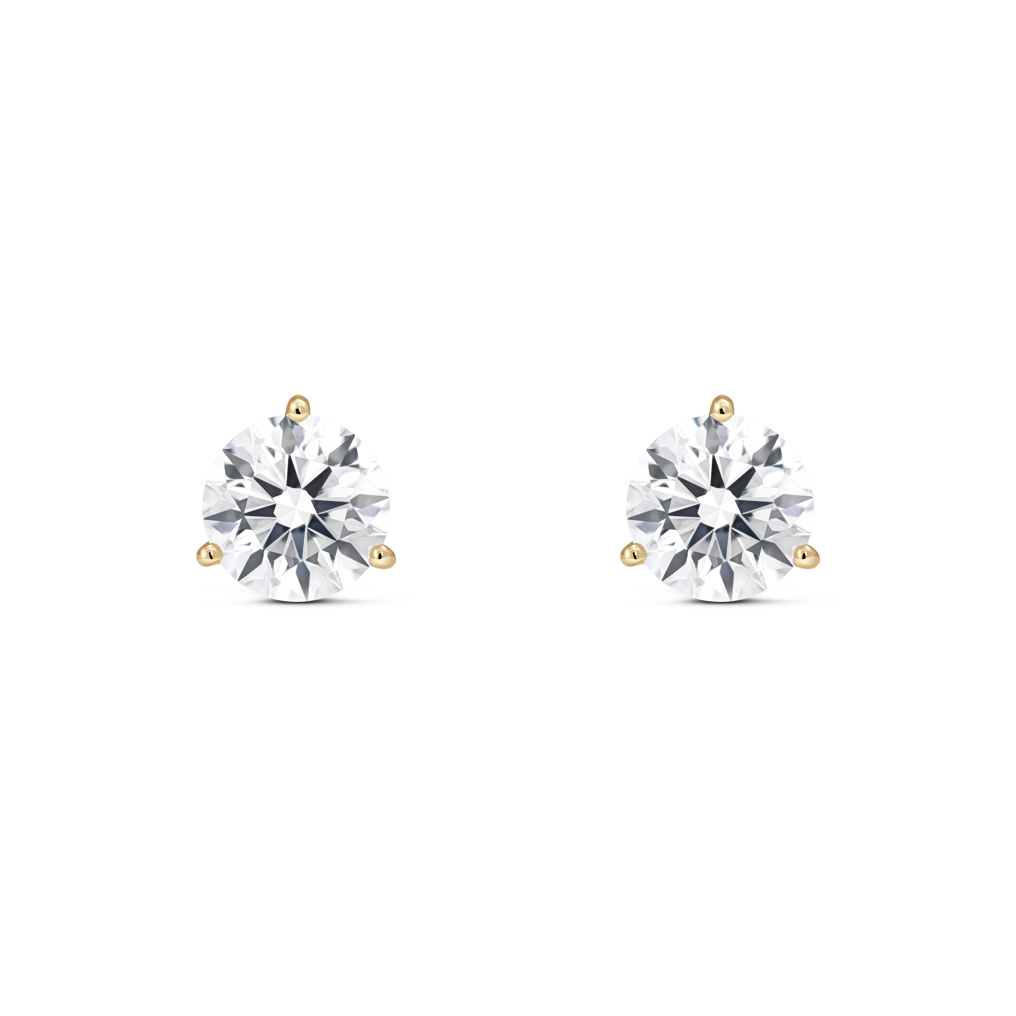 The Round Brilliant Solitaire Studs