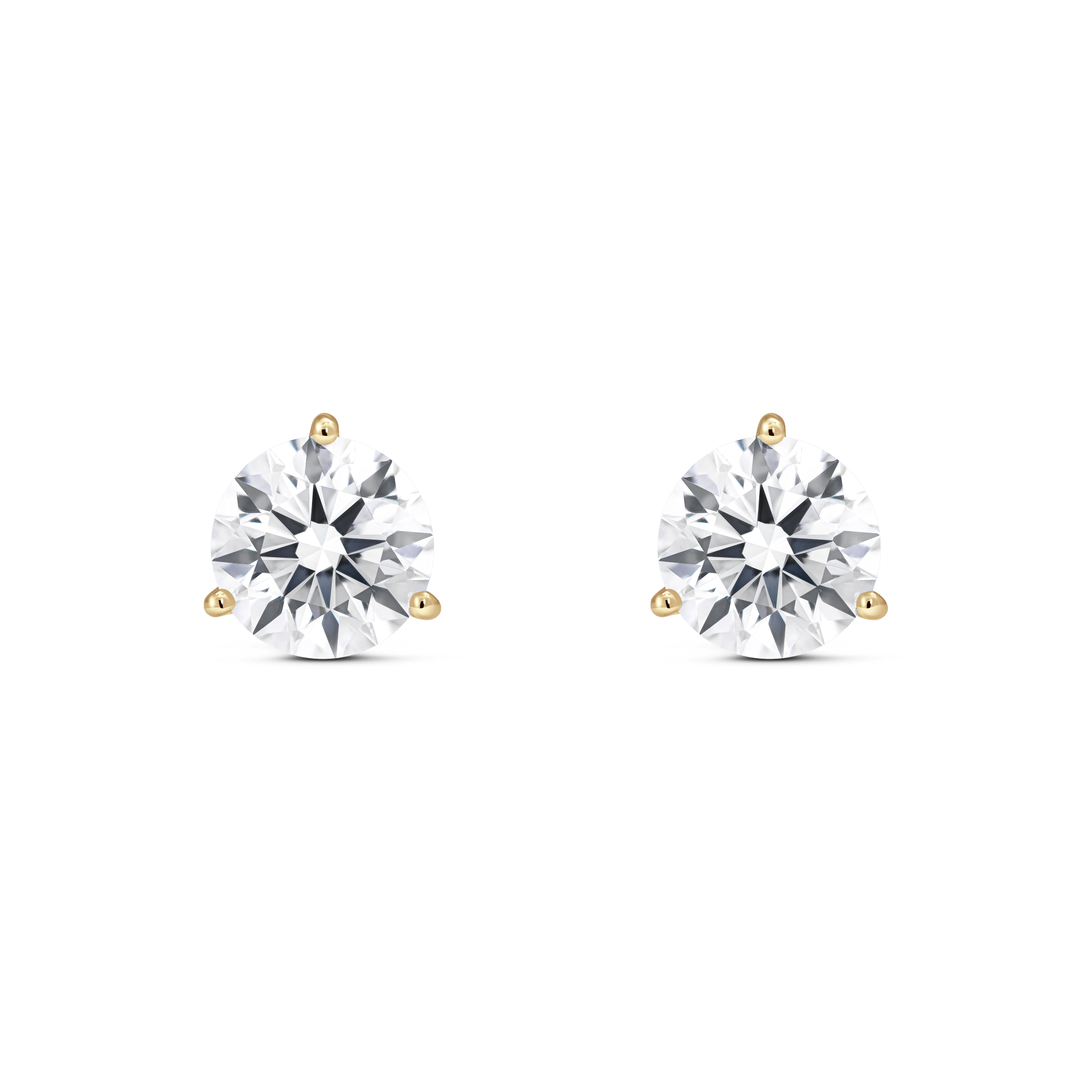 The Round Brilliant Solitaire Studs
