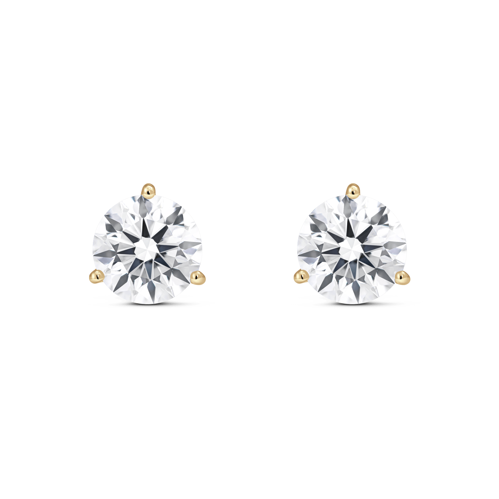 The Round Brilliant Solitaire Studs