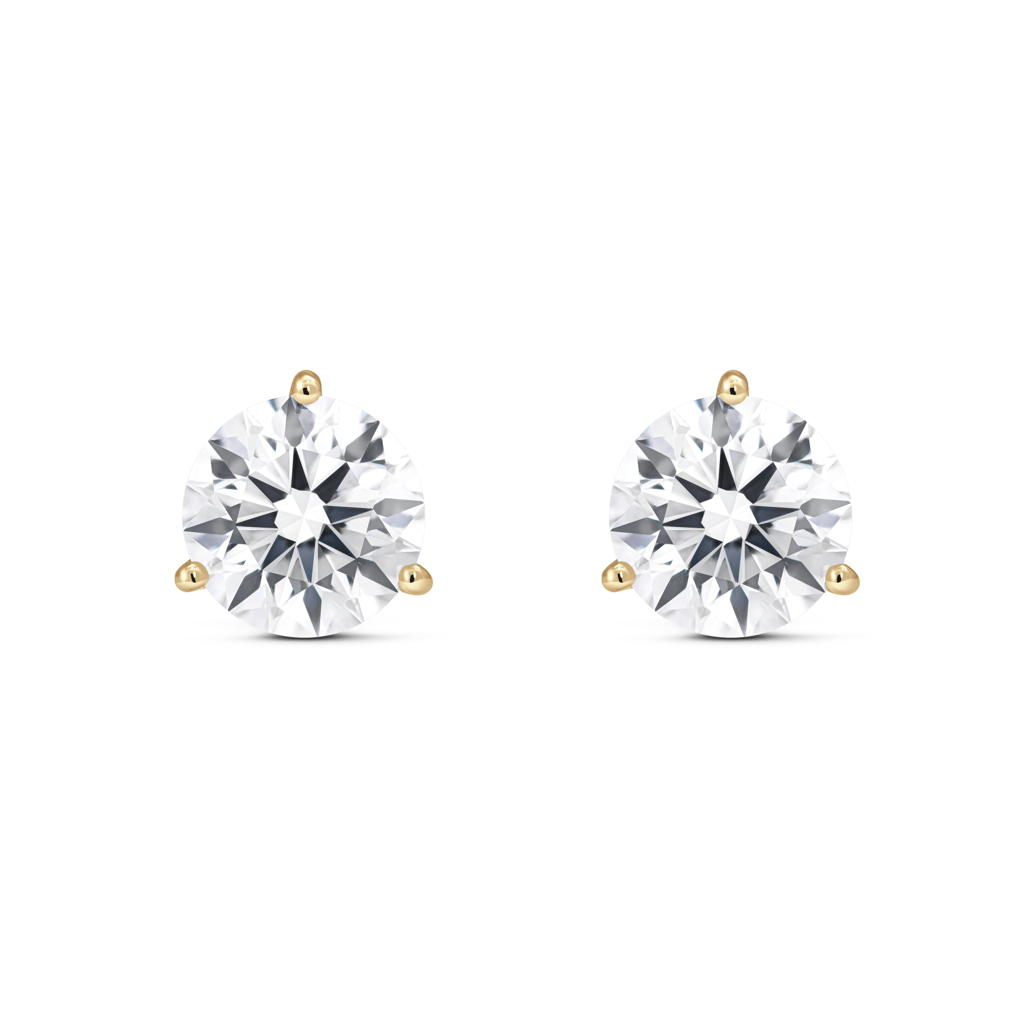 The Round Brilliant Solitaire Studs