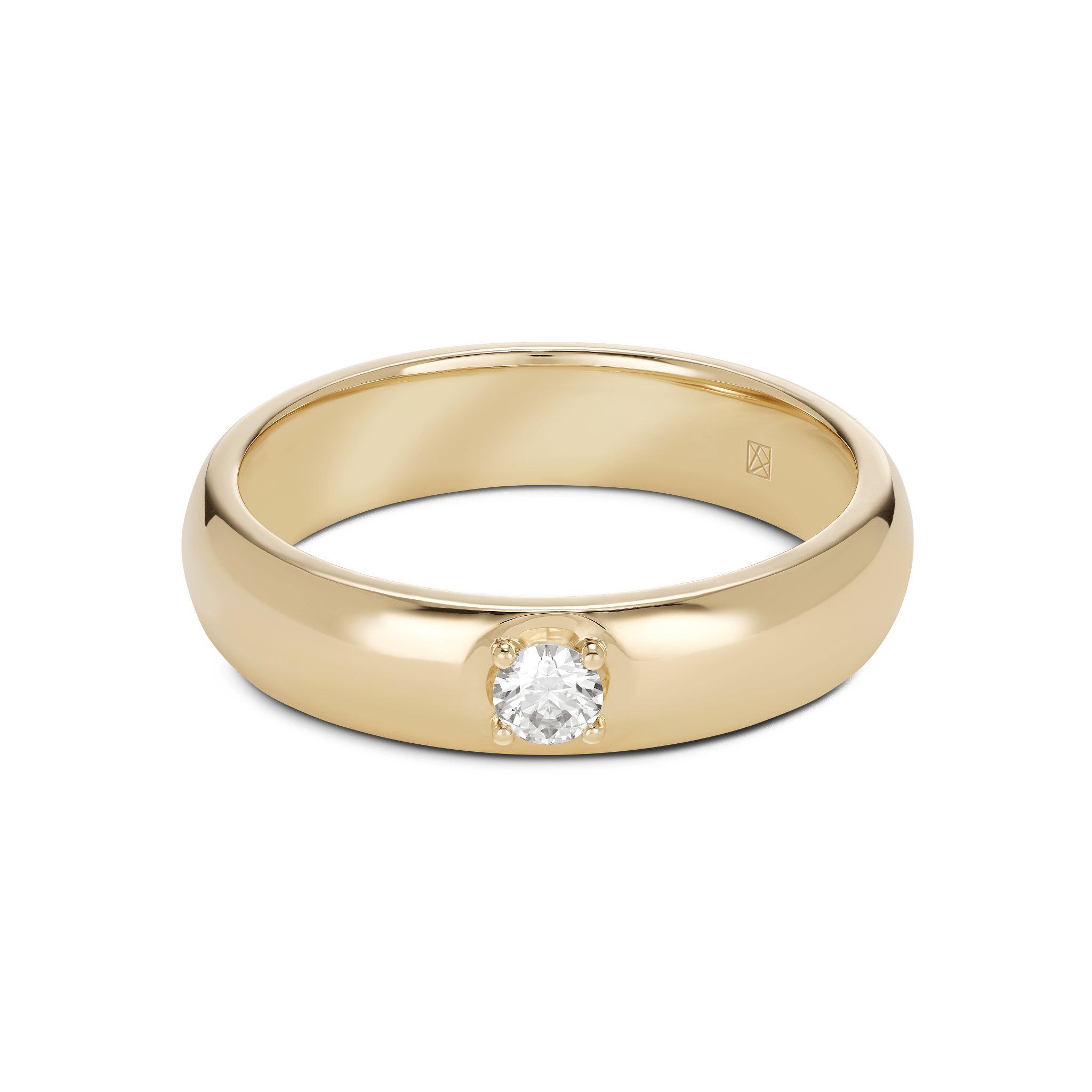 The Inset Solitaire Ring