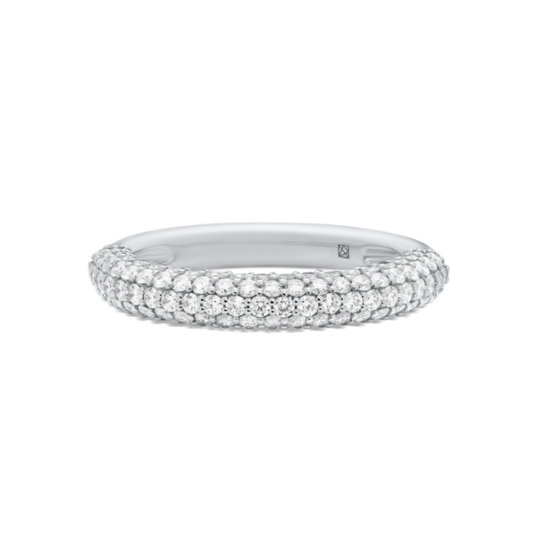 The Luna Half Pavé Ring