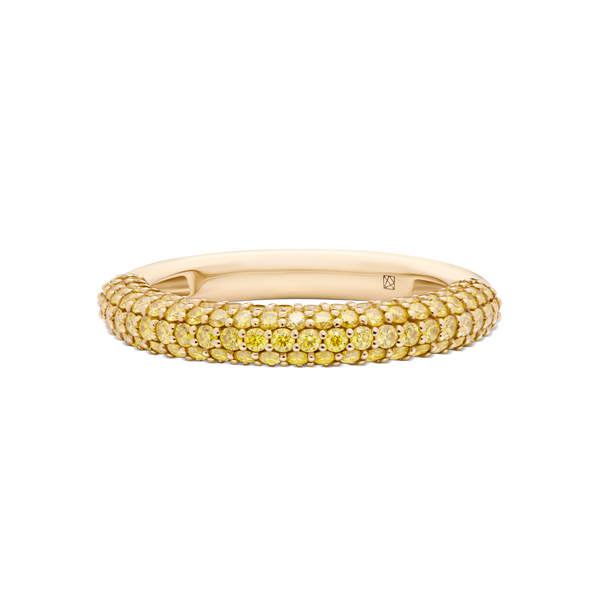 The Soleil Half Pavé Ring